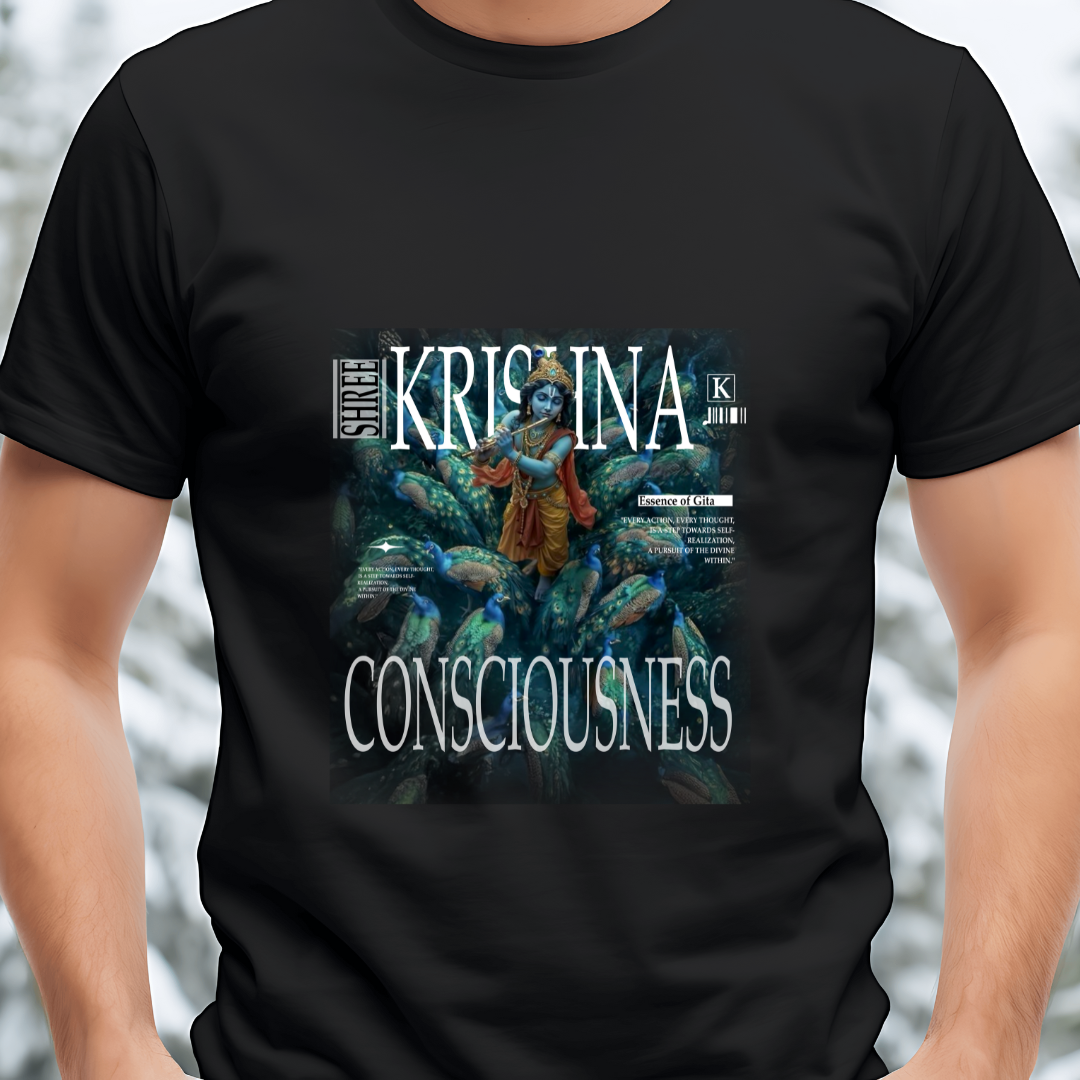 Shree Krishna Consciousness Spiritual T-Shirt