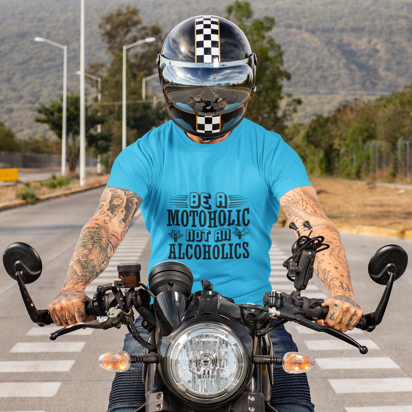 Be a Motoholic Not an Alcoholics T-Shirt