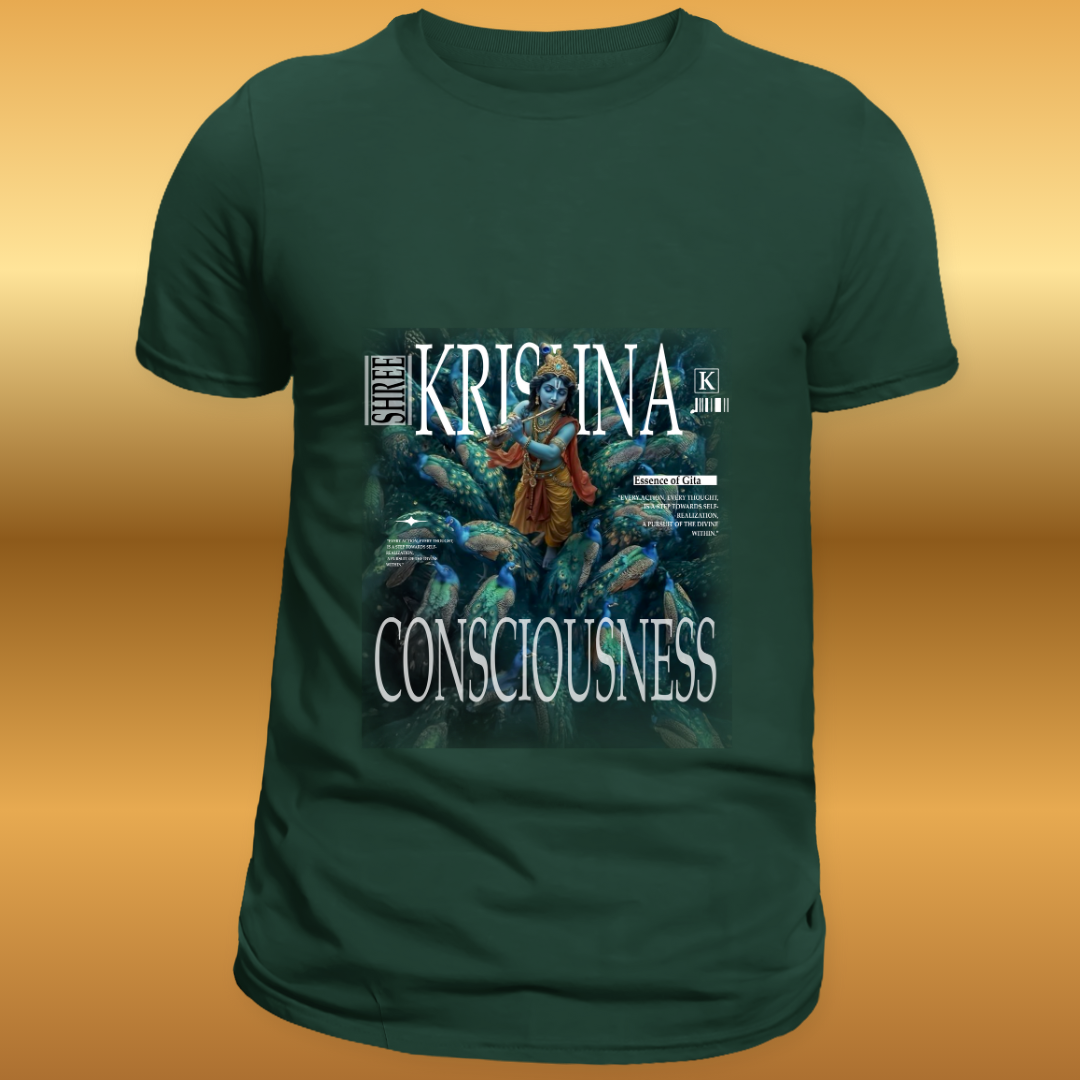Shree Krishna Consciousness Spiritual T-Shirt