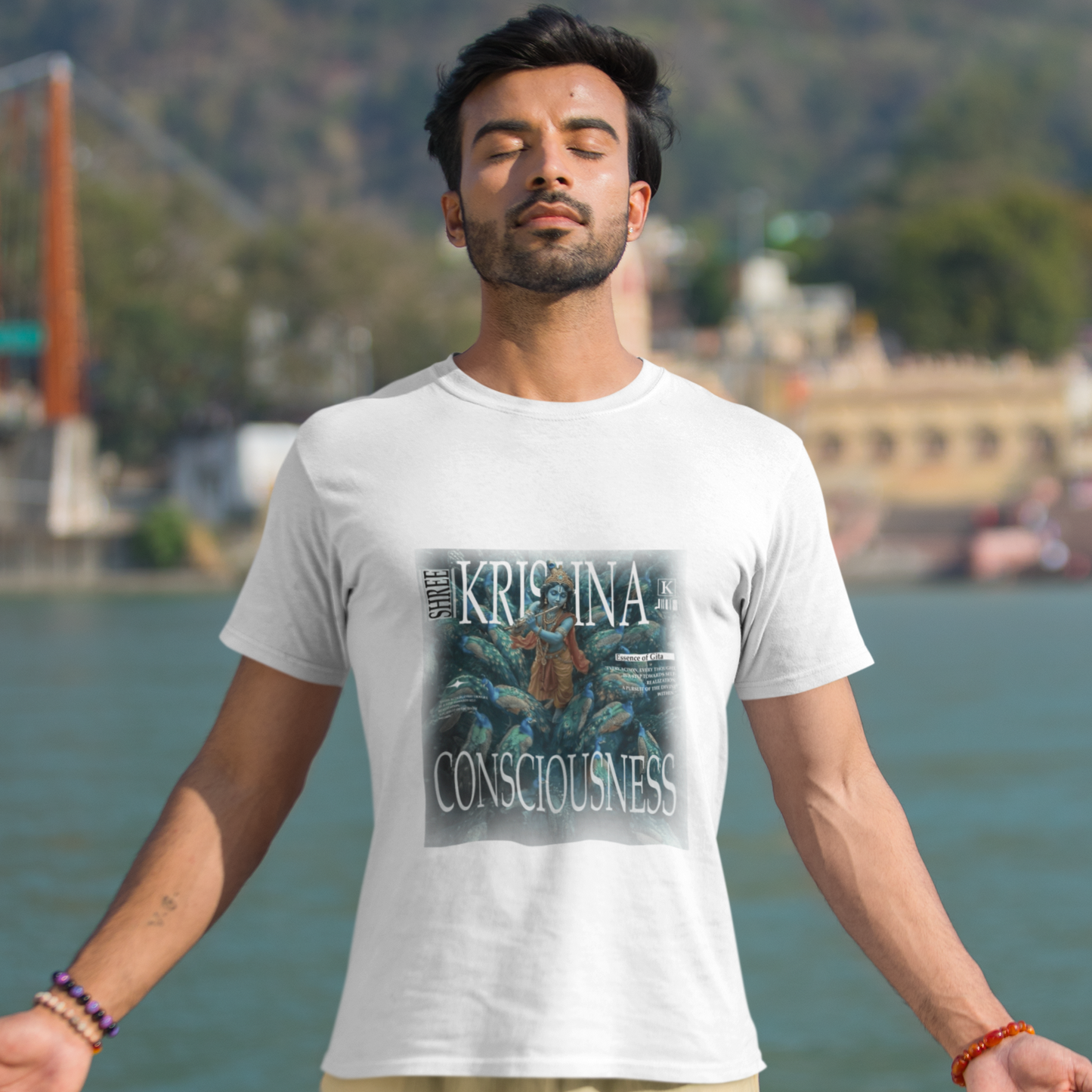 Shree Krishna Consciousness Spiritual T-Shirt