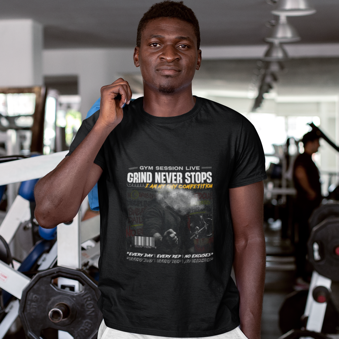 Grind Never Stops (Design-2) - No Excuses T-Shirt