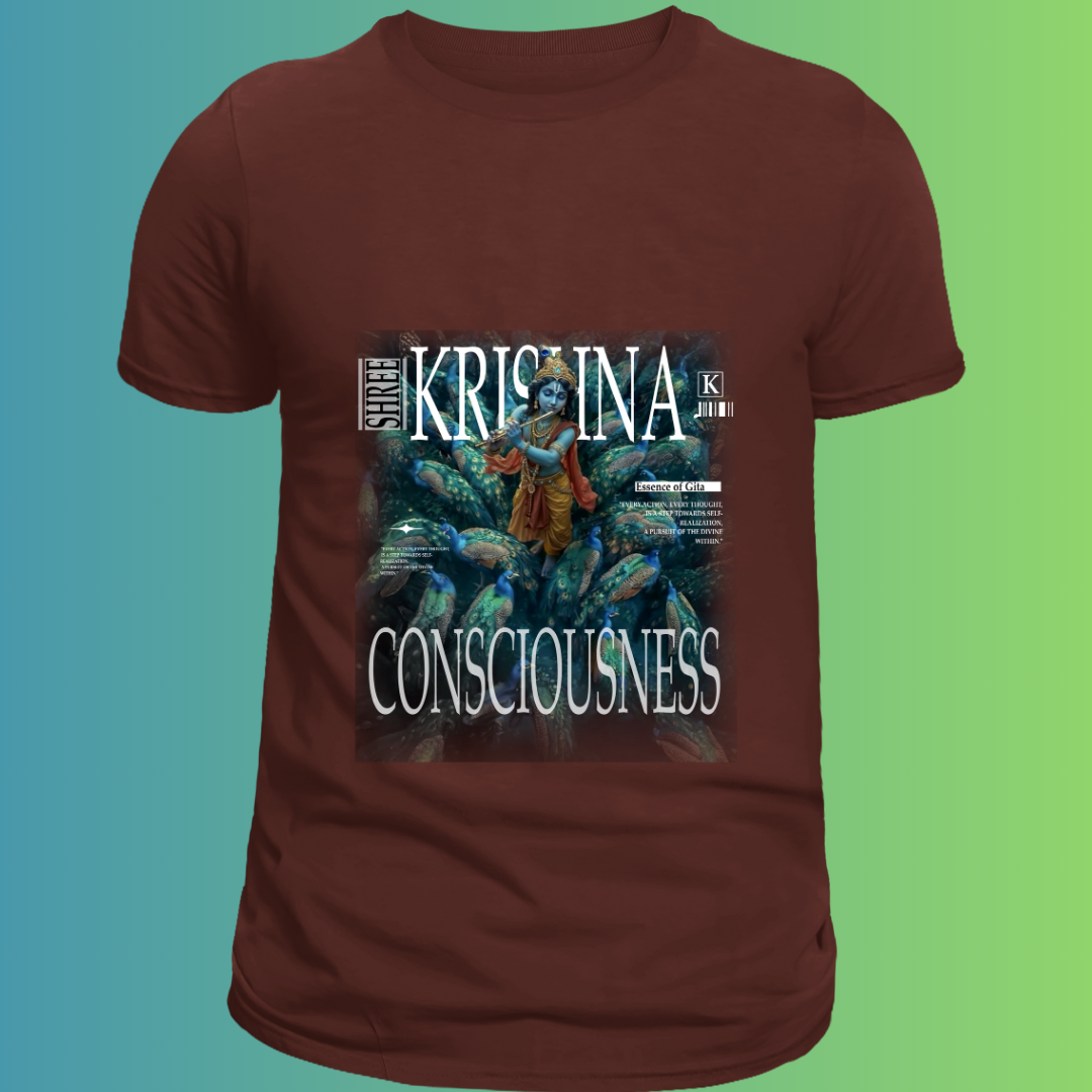 Shree Krishna Consciousness Spiritual T-Shirt